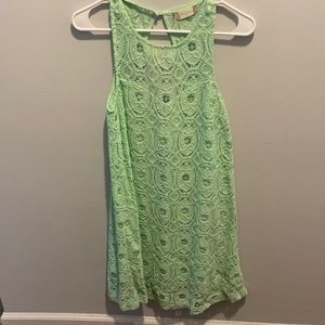 Mint green lace dress!